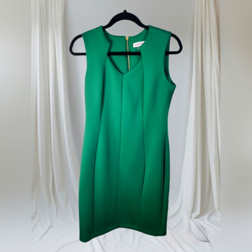 Calvin Klein Size 8p Meadow Green dress
